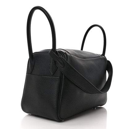 Hermes Taurillon Clemence Lindy 26 Black 3 of 10