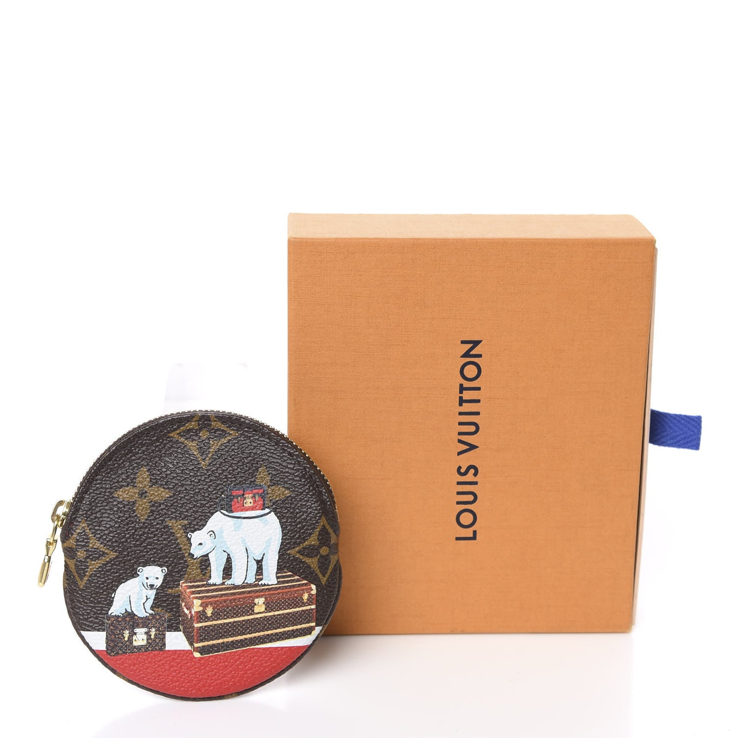 Louis Vuitton Monogram 2017 Christmas Animation Round Coin Purse 6 of 6