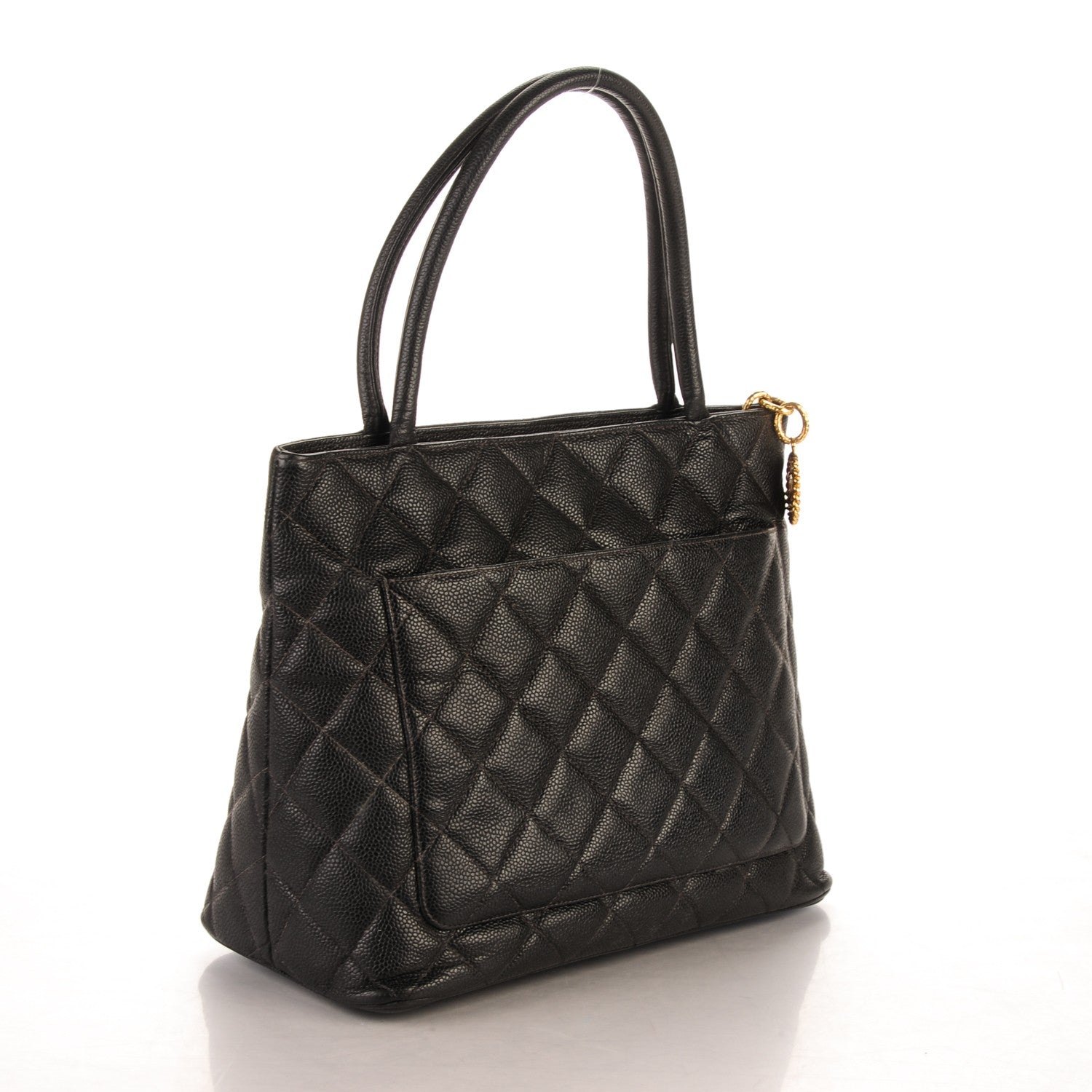 Chanel Caviar Quilted Medallion Tote Black 3 of 7