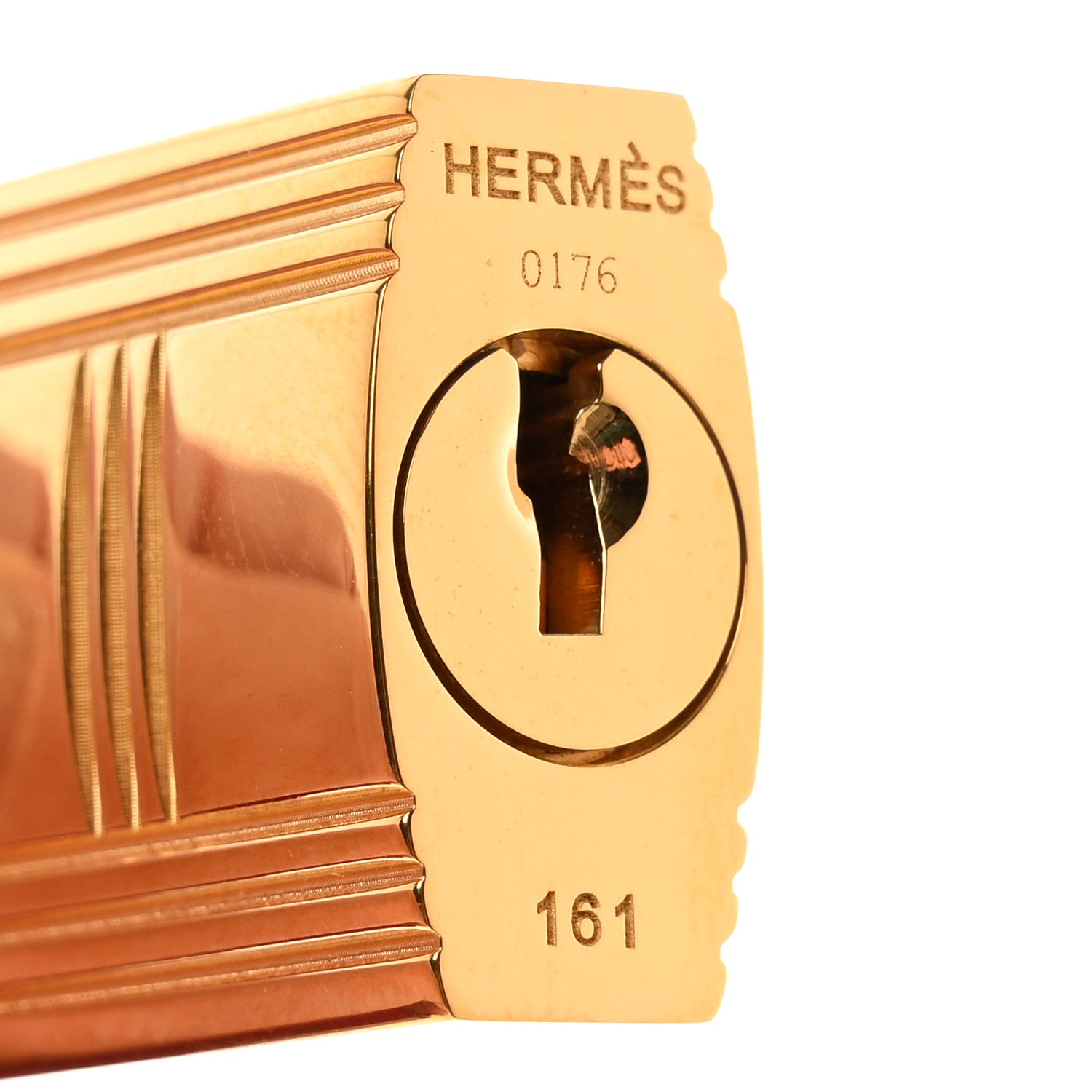 Hermes Epsom Lock and Key Clochette Set Rouge Casaque 3 of 4