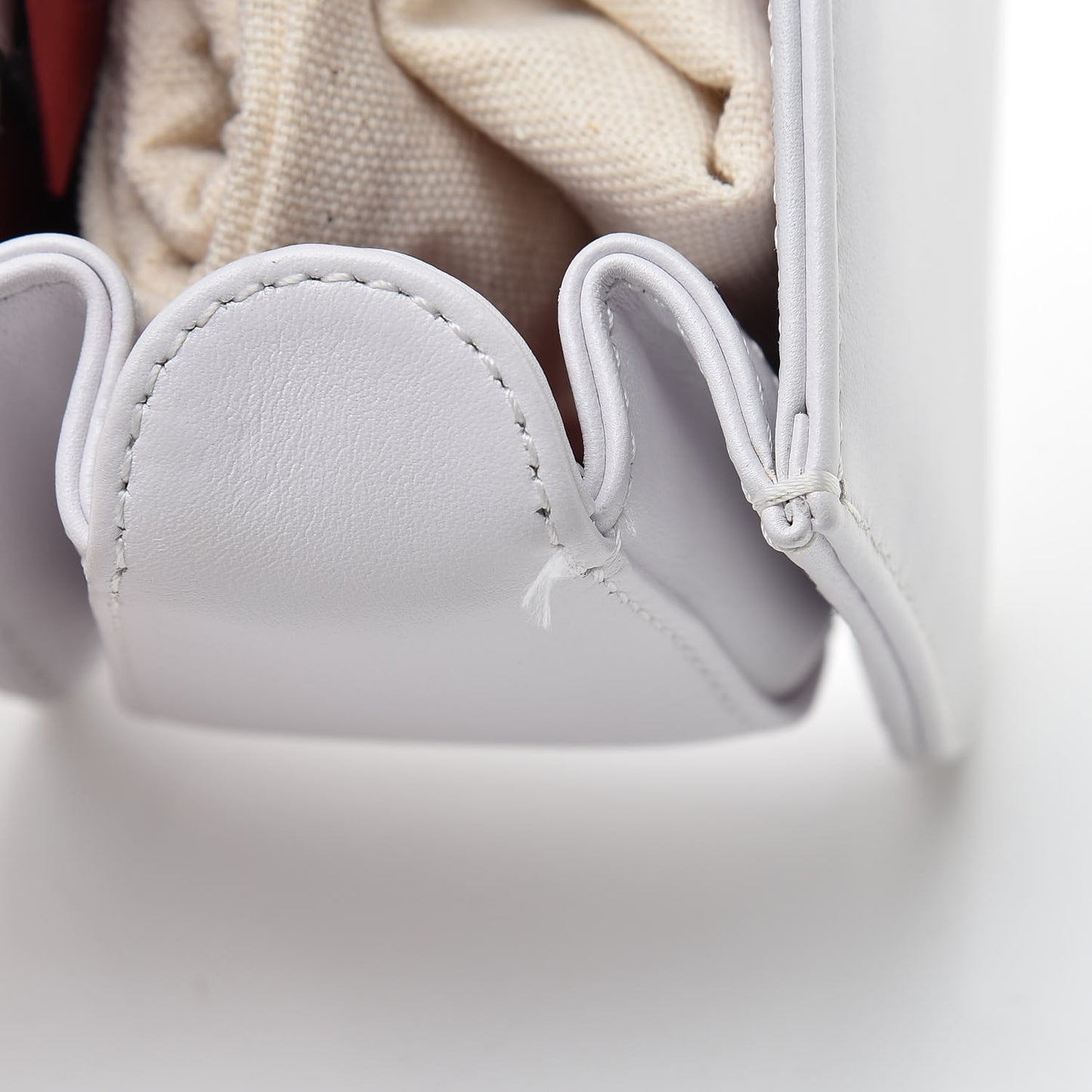 Calfskin VLTN Small Shoulder Bag White