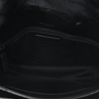 Saint Laurent Crinkled Calfskin Matelasse Monogram Medium Niki Chain Satchel Black 4 of 10