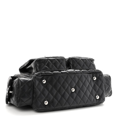 Chanel Calfskin Quilted Large Cambon Multipocket Reporter Black 6 of 21