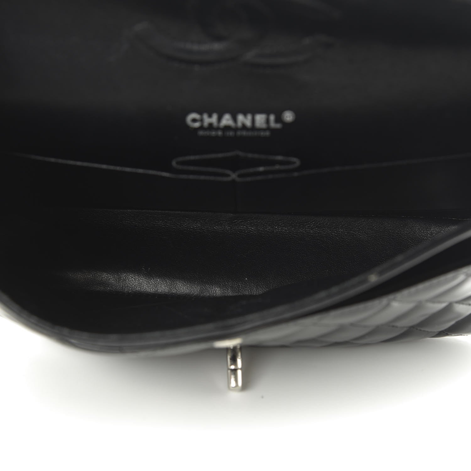 Chanel Patent Quilted Medium Double Flap Black 5 of 11
