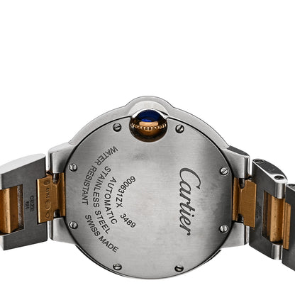 Cartier Stainless Steel 18K Yellow Gold 33mm Ballon Bleu De Cartier Automatic Watch 4 of 5
