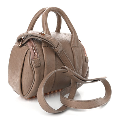 Alexander Wang Pebbled Lambskin Mini Rockie Latte Rose Gold Hardware 2 of 7