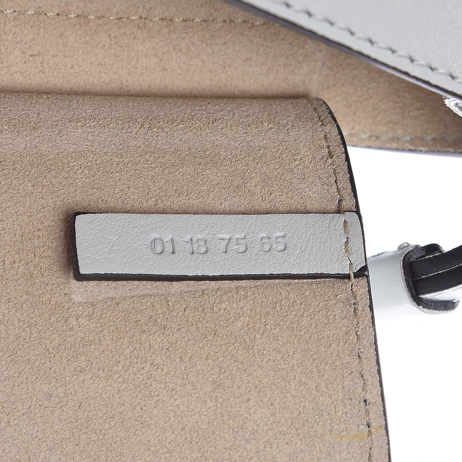 Chloe Suede Calfskin Mini Faye Shoulder Bag Airy Grey 7 of 10