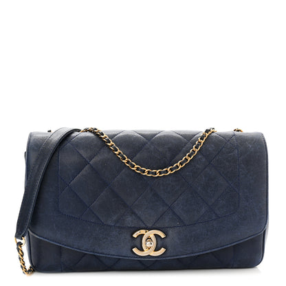 Chanel Lambskin Quilted Small Single Flap Blue 1 of 11