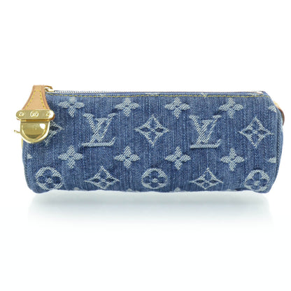 Louis Vuitton Denim Speedy GM Pochette Case 1 of 6