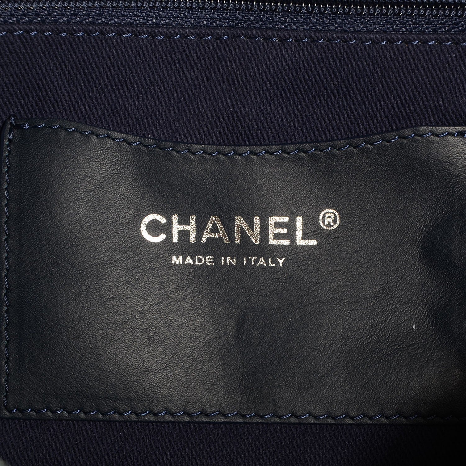 Chanel Denim Quilted Camellia Embroidered Large Flap Blue 7 of 8