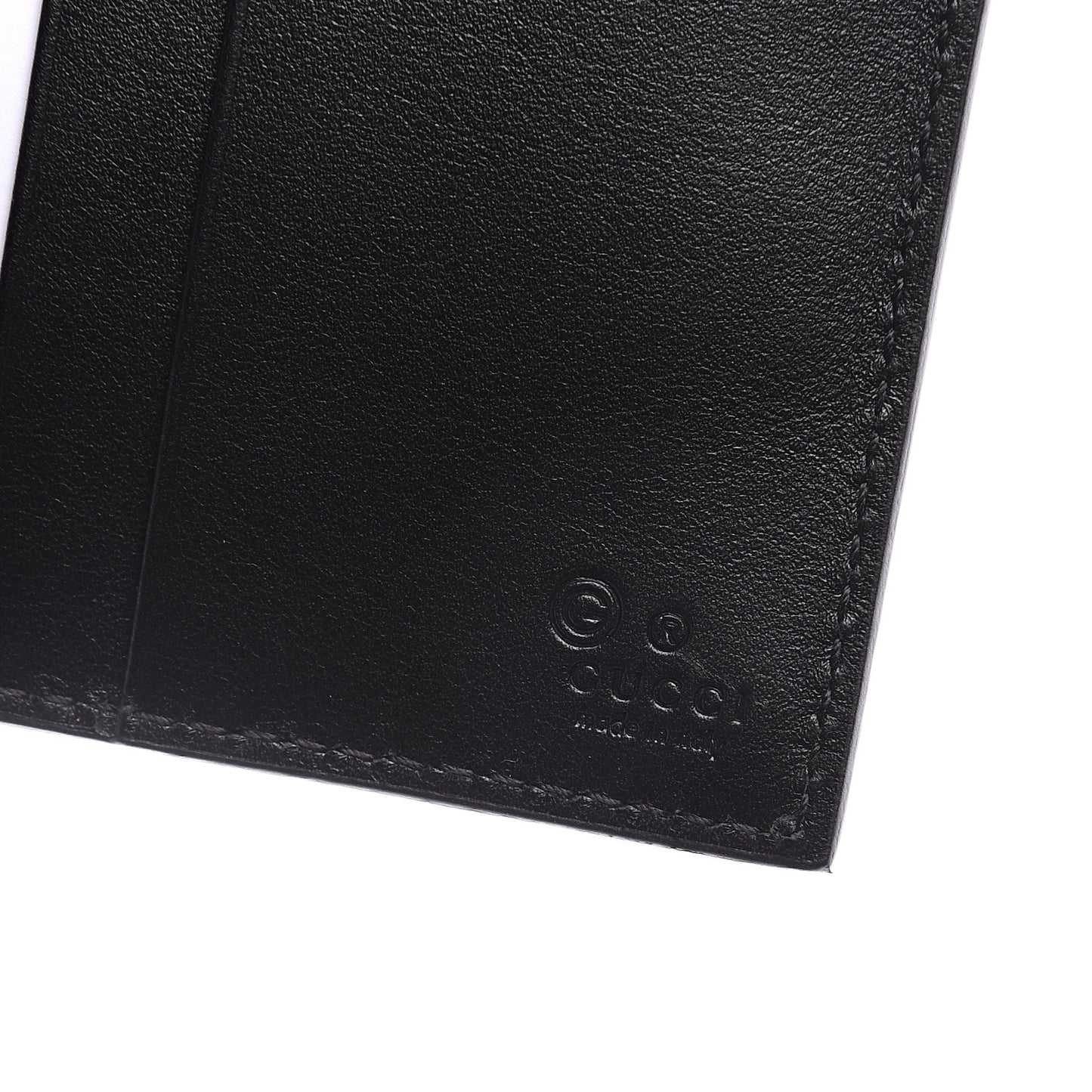 Microguccissima Bi-Fold Wallet Black