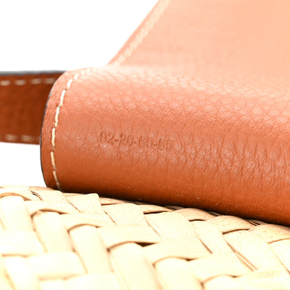 Chloe Raffia Calfskin Marcie Basket Tan 6 of 9