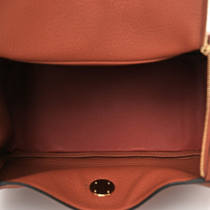 Hermes Taurillon Clemence Lindy 26 Cuivre 5 of 9