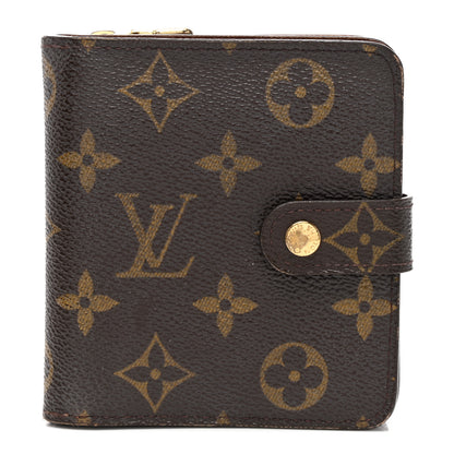 Louis Vuitton Monogram Compact Zippe Zipped Wallet 1 of 8