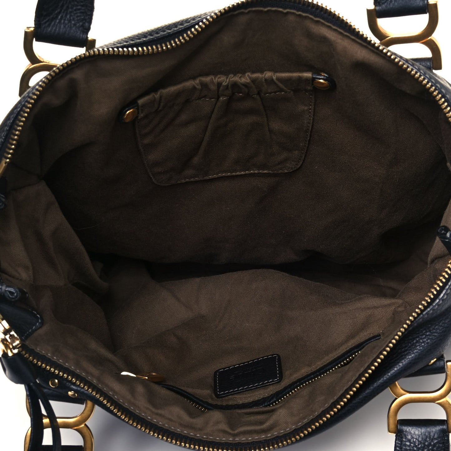 Calfskin Medium Marcie Satchel Black