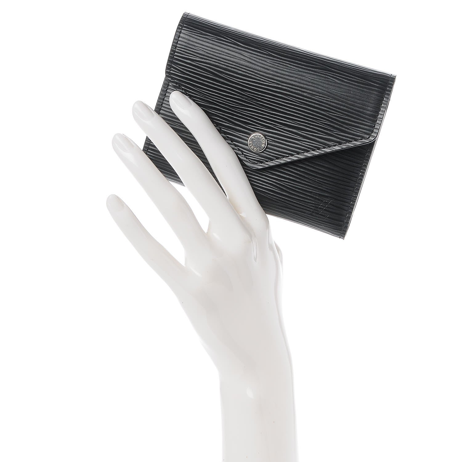 Louis Vuitton Epi Victorine Wallet Black 2 of 8