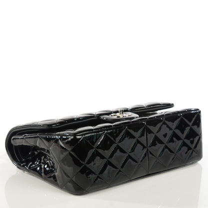 Chanel Patent Quilted Jumbo Double Flap Black 4 of 7