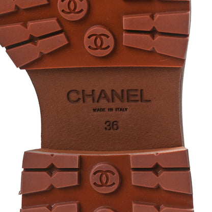 Chanel Calfskin Quilted CC Mocassin Loafers 36 Light Brown 7 of 10