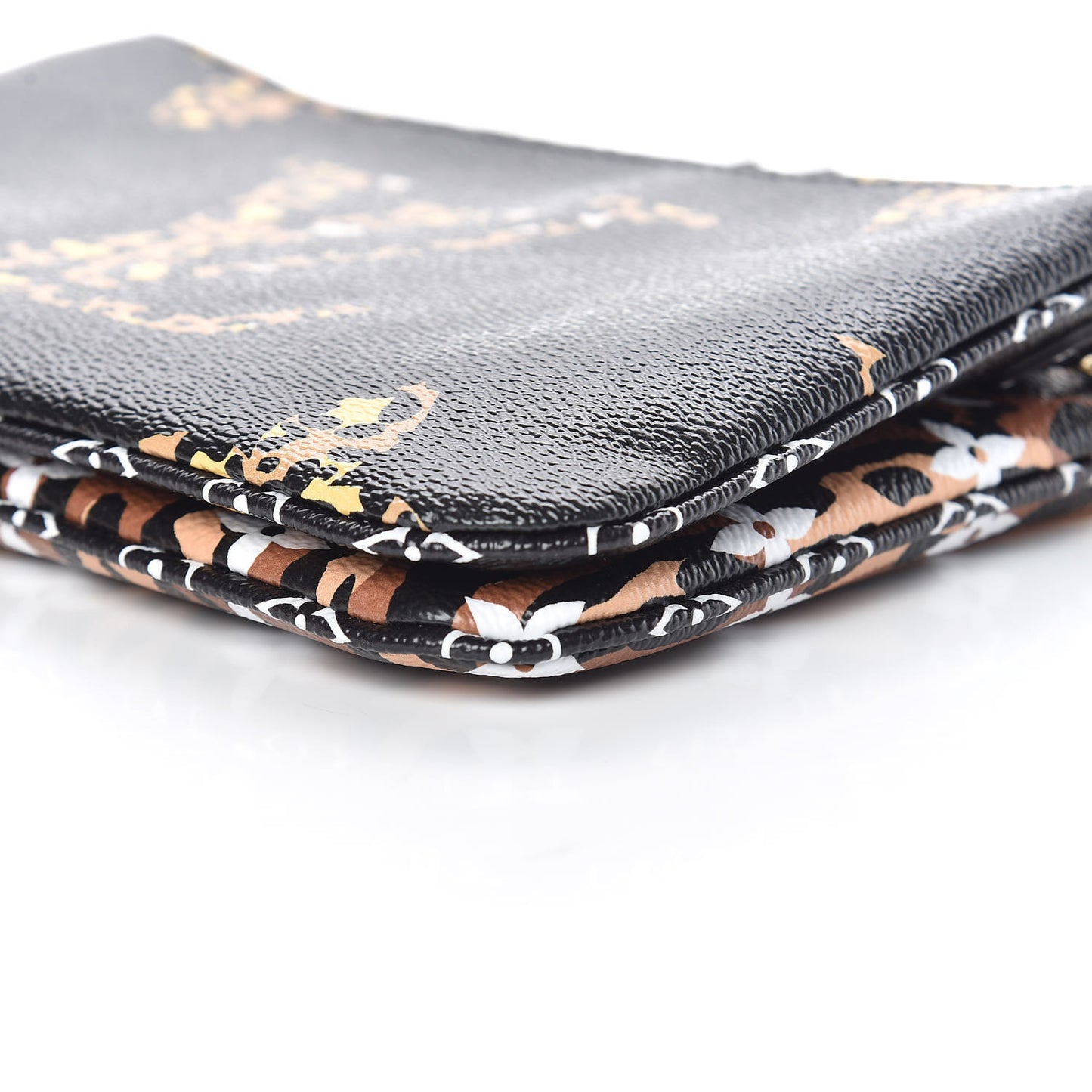 Monogram Giant Jungle Pochette Double Zip Black
