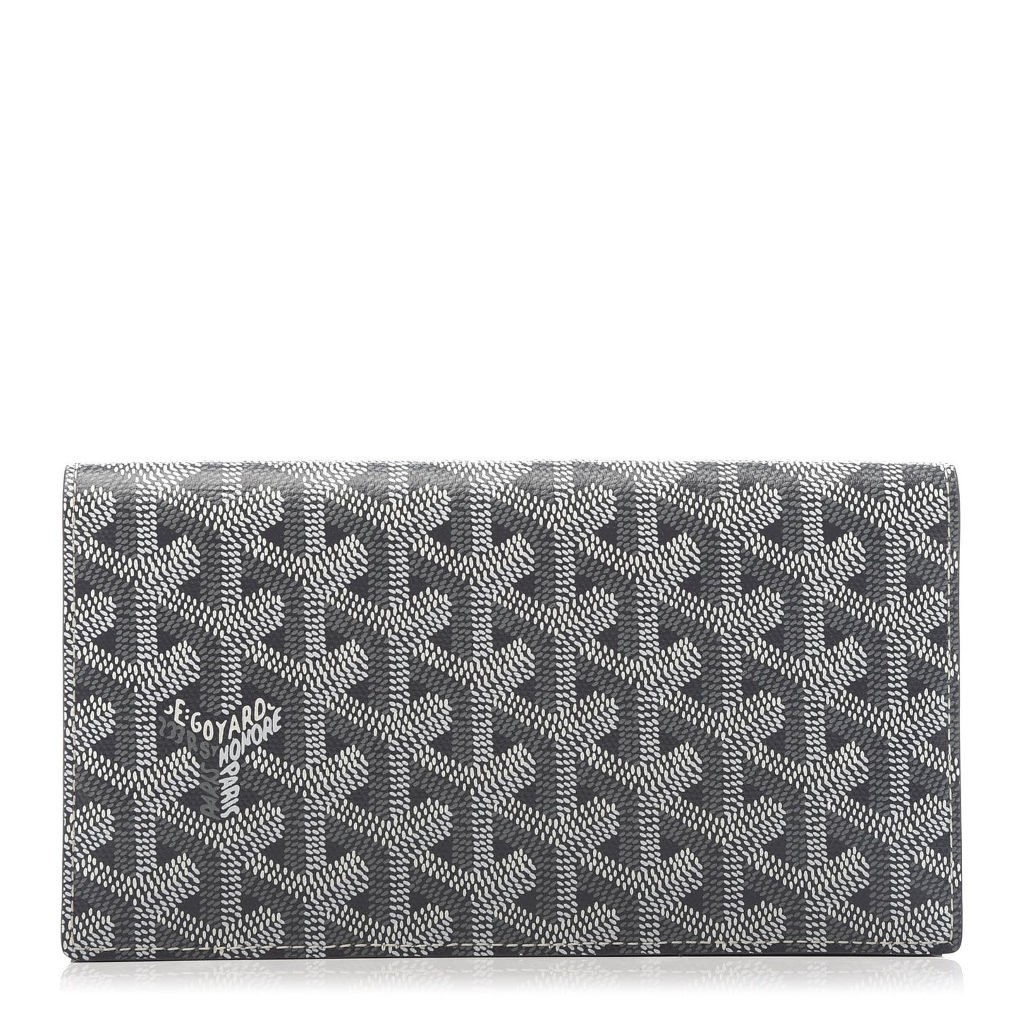 Goyardine Long Bi-Fold Wallet Grey