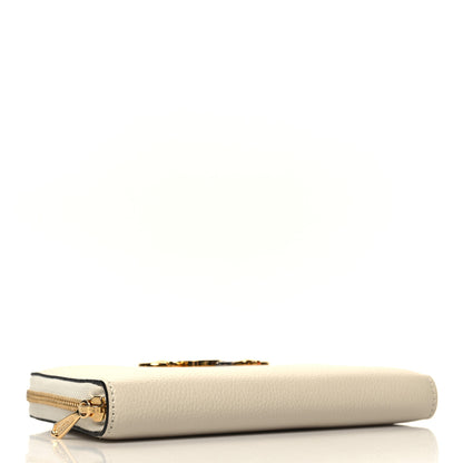 Gucci Grainy Calfskin Zumi Zip Around Wallet White 4 of 9