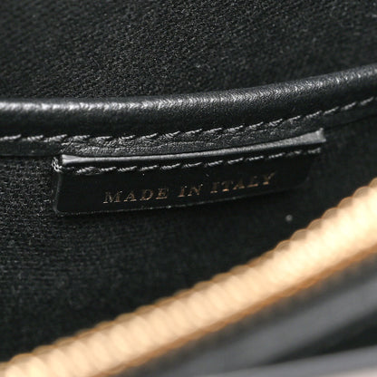 Burberry House Check Grainy Calfskin Medium Banner Tote Black 7 of 10