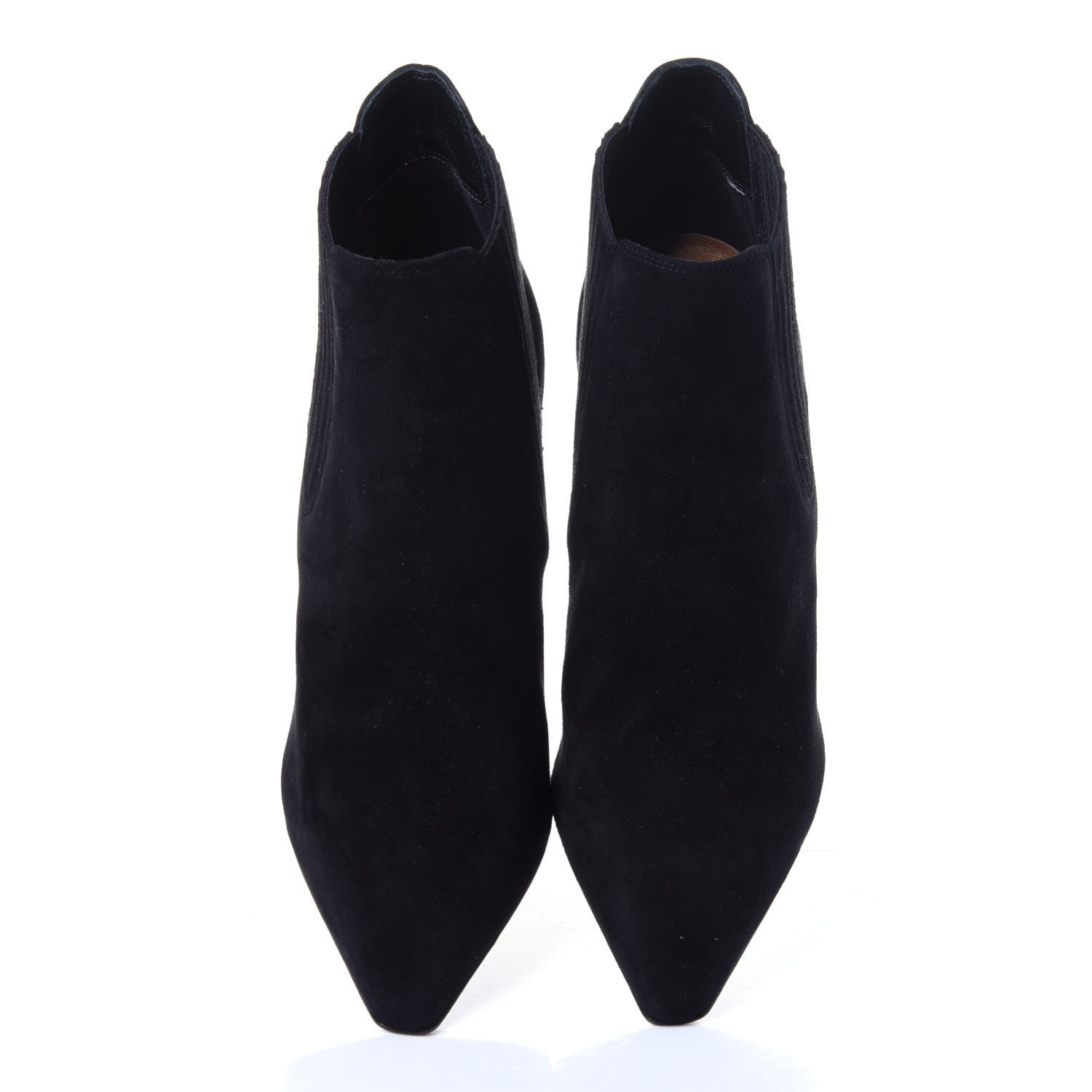 Christian Dior Suede Tortoise Wedge Ankle Boots 35 Black 5 of 10