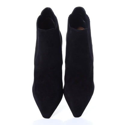 Christian Dior Suede Tortoise Wedge Ankle Boots 35 Black 5 of 10