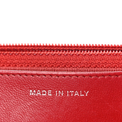 Chanel Lambskin Quilted Wallet On Chain WOC Red 7 of 10