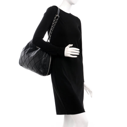 Chanel Lambskin Stitched Expandable Tote Black 2 of 8