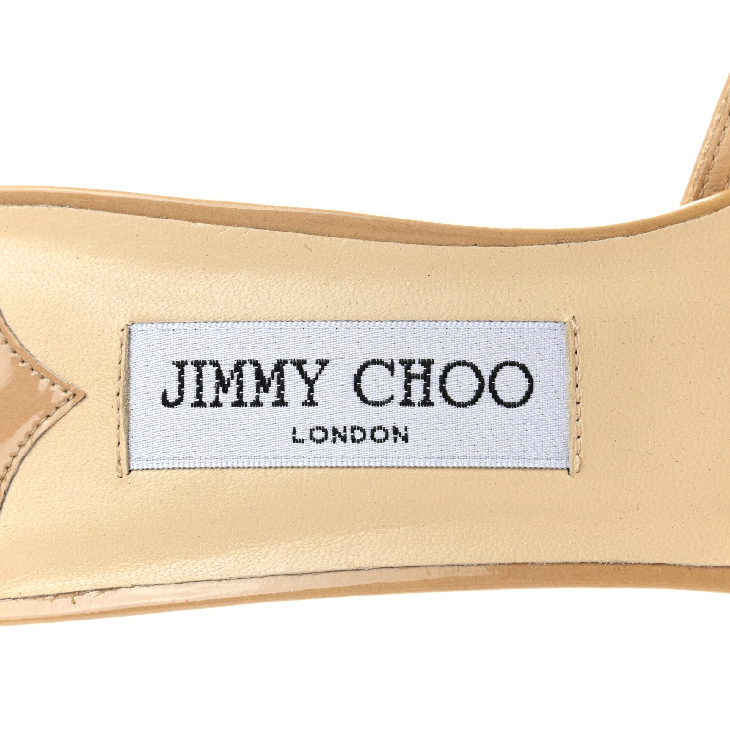 Jimmy Choo Patent Sandals 38 Beige 7 of 8