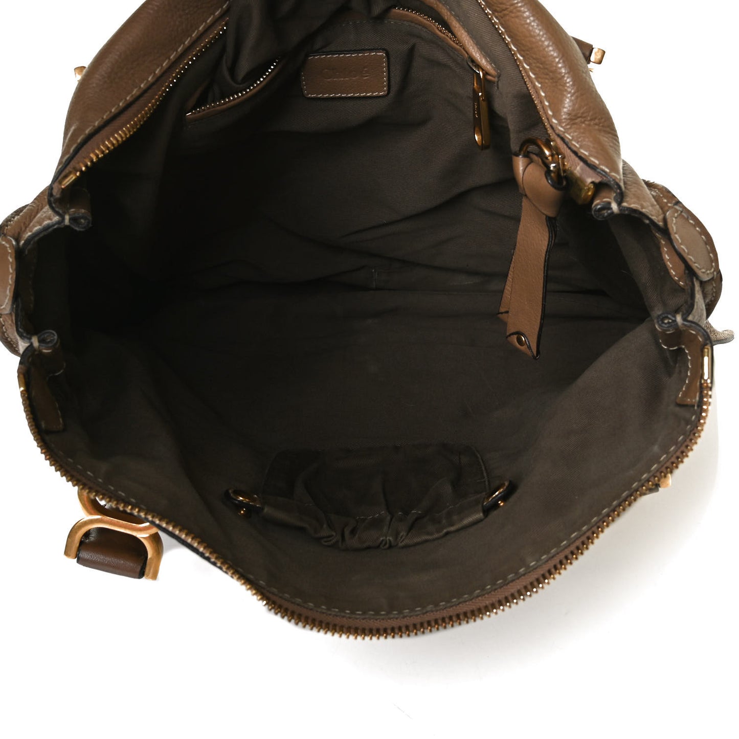 Calfskin Large Marcie Satchel Nut