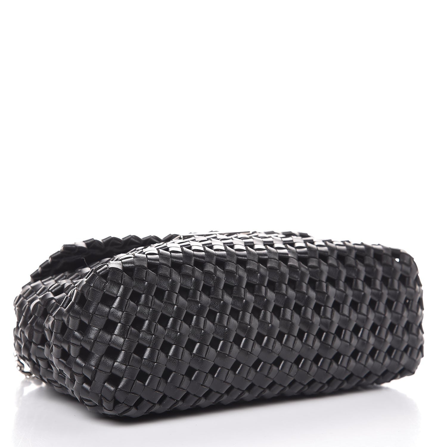 Stella McCartney Eco Alter Nappa Woven Bex Shoulder Bag Black 4 of 6