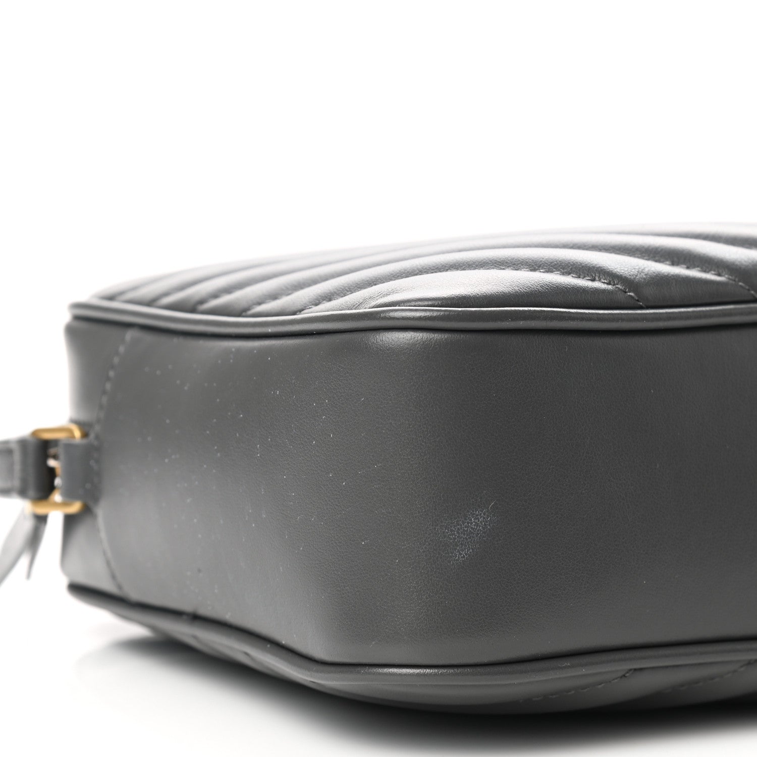 Saint Laurent Calfskin Matelasse Monogram Lou Camera Bag Storm 9 of 10