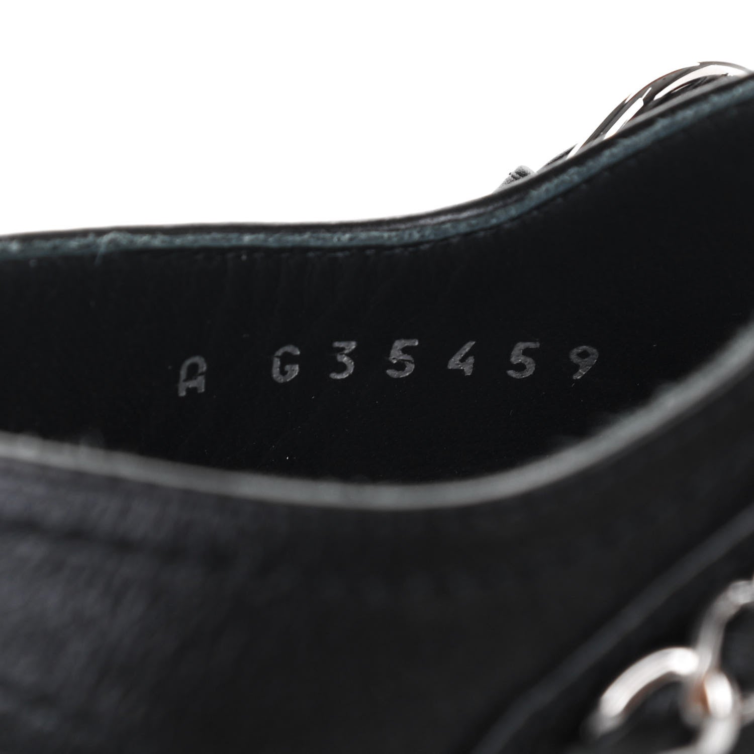 Chanel Calfskin Chain Sandals 37.5 Black 8 of 14