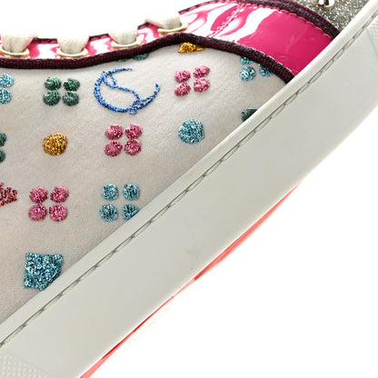 Christian Louboutin Calfskin Louis Spikes Flat Sneakers 38 Multicolor 15 of 16