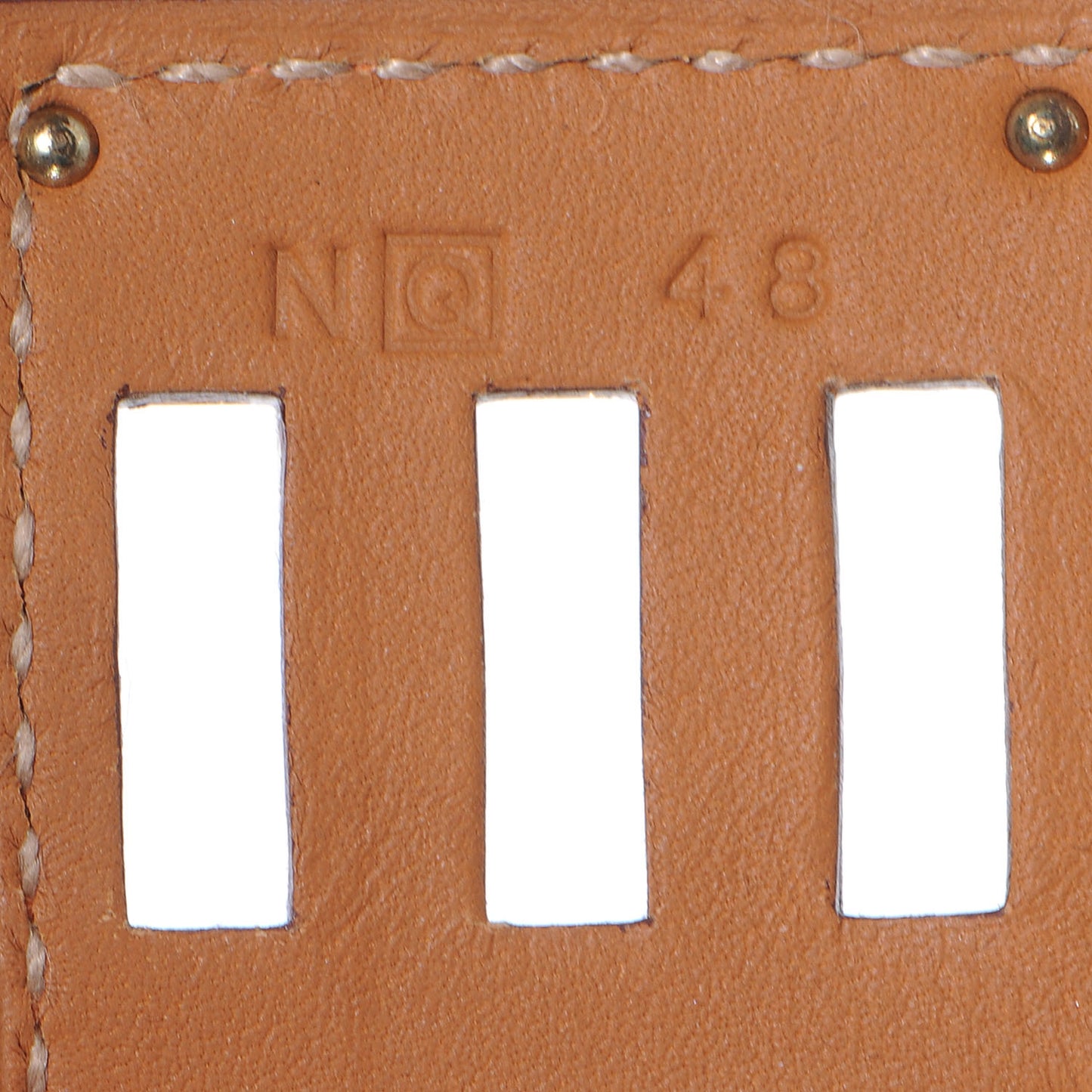 Veau Epsom Kelly Dog Bracelet Orange