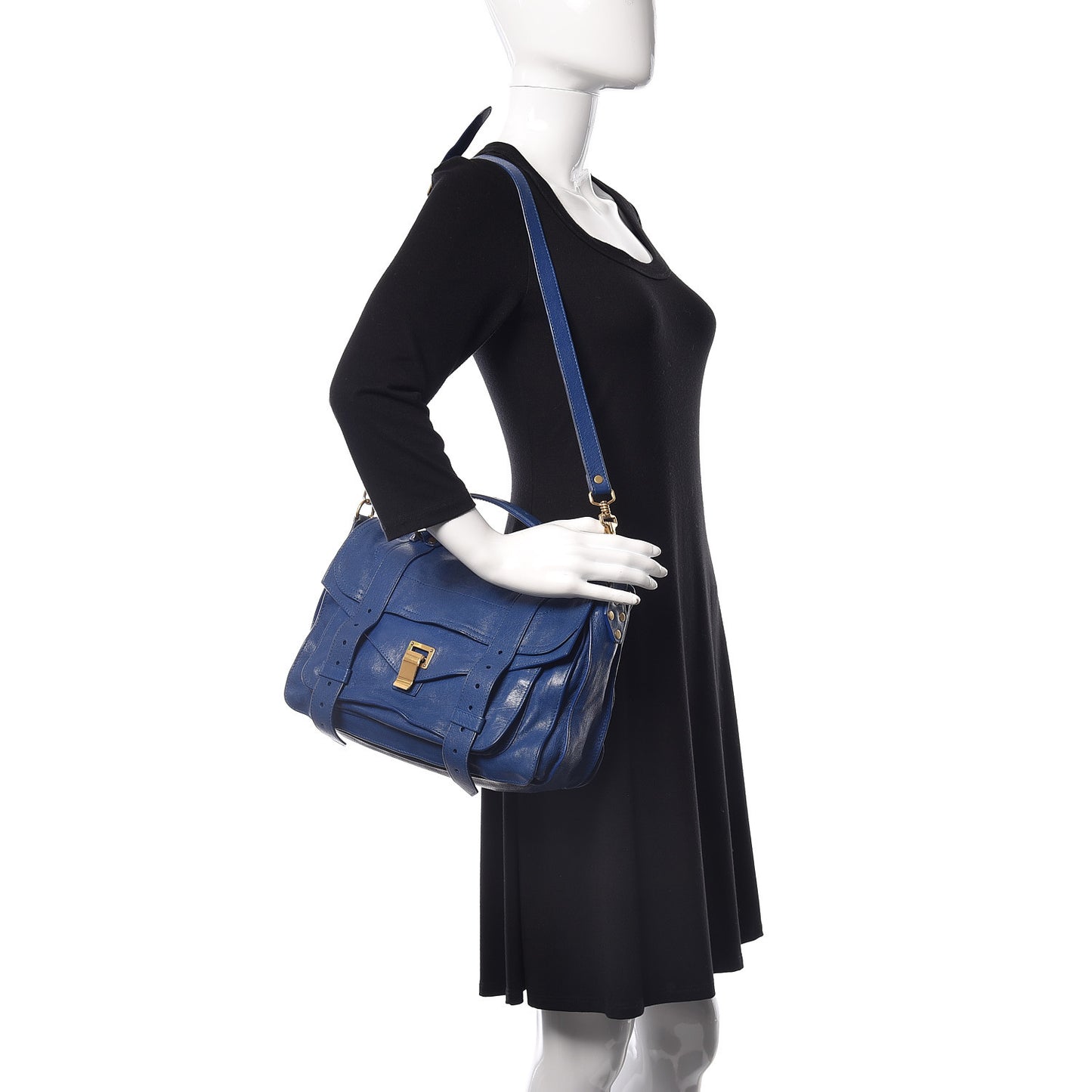 Lambskin Medium PS1 Satchel Royal Blue