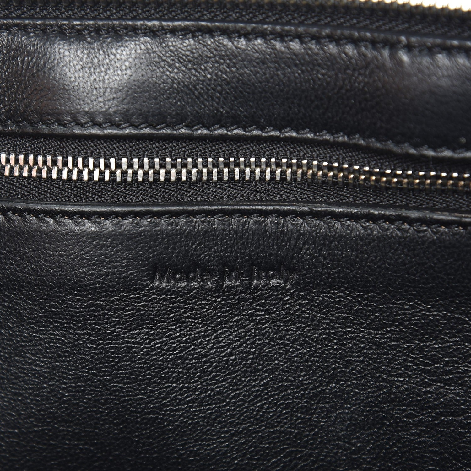 Celine Calfskin Large Bi-Color Edge Shoulder Bag Almond 7 of 8