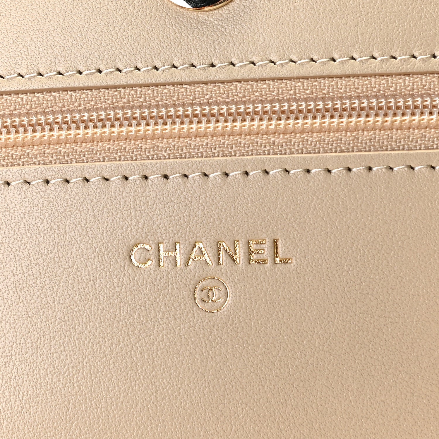 Chanel Tweed Shearling Quilted Chanel Wallet On Chain WOC and Coin Purse Beige Black 8 of 10
