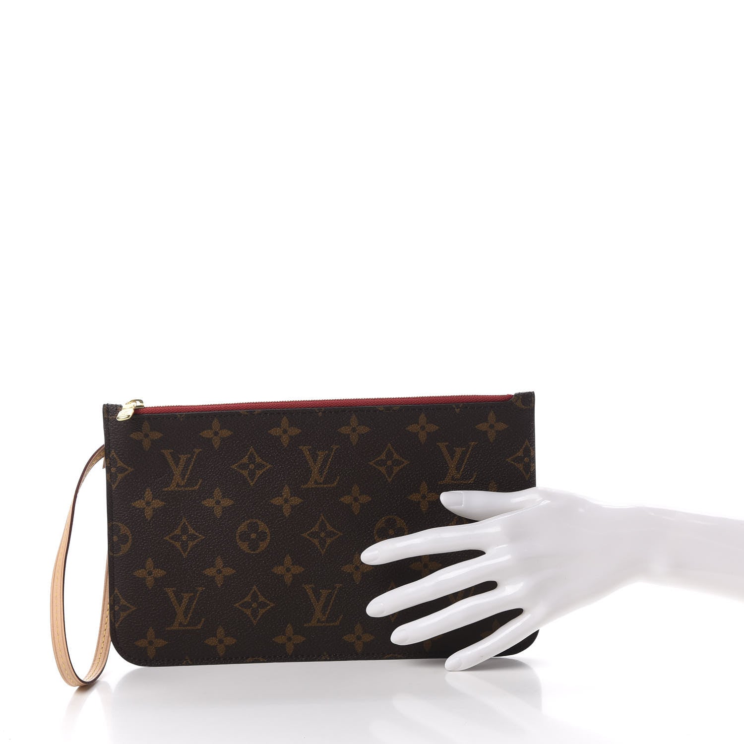 Louis Vuitton Monogram Neverfull MM GM Pochette Cherry 2 of 9
