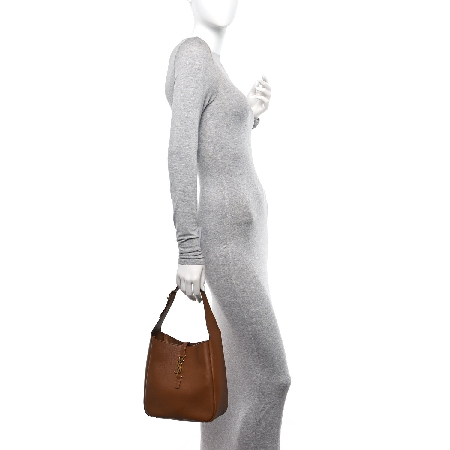 Saint Laurent Smooth Calfskin Small Le 5 A 7 Soft Hobo Fox 2 of 10