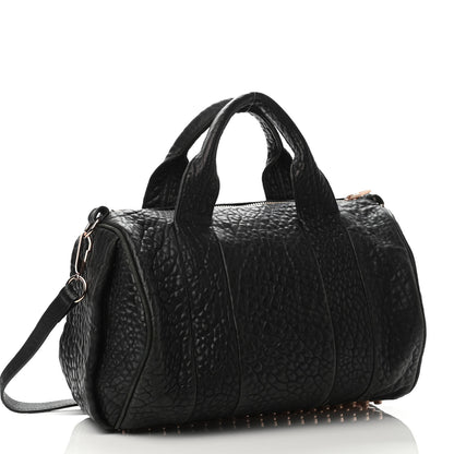Alexander Wang Pebbled Lambskin Rocco Black Rose Gold Hardware 2 of 4