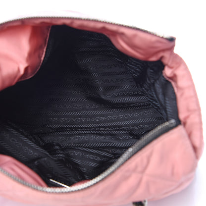 Prada Tessuto Nylon Quilted Shoulder Bag Rosa Black 4 of 18