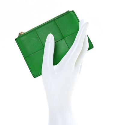 Bottega Veneta Nappa Maxi Intrecciato Zip Card Holder Parakeet 2 of 9