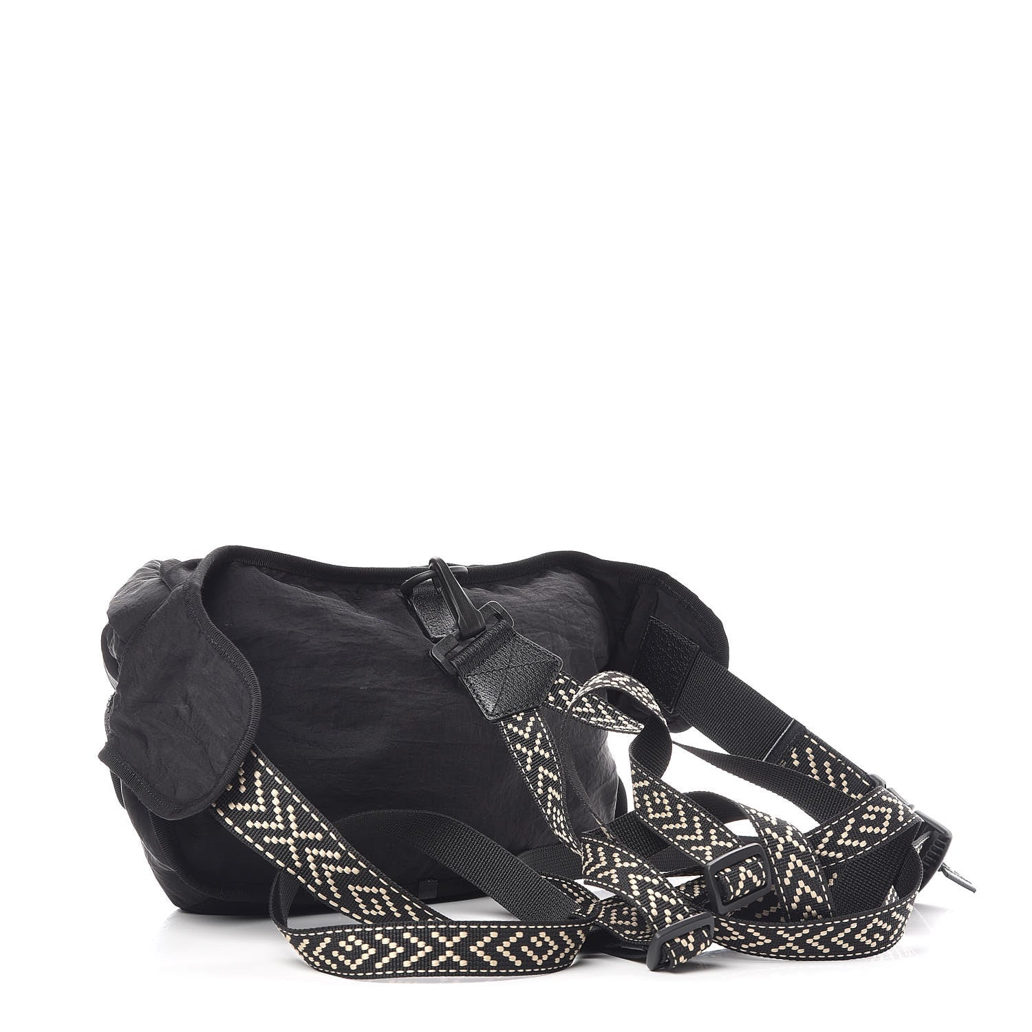 Gucci Nylon 80s Logo Patch Belt Bag Black 3 of 11