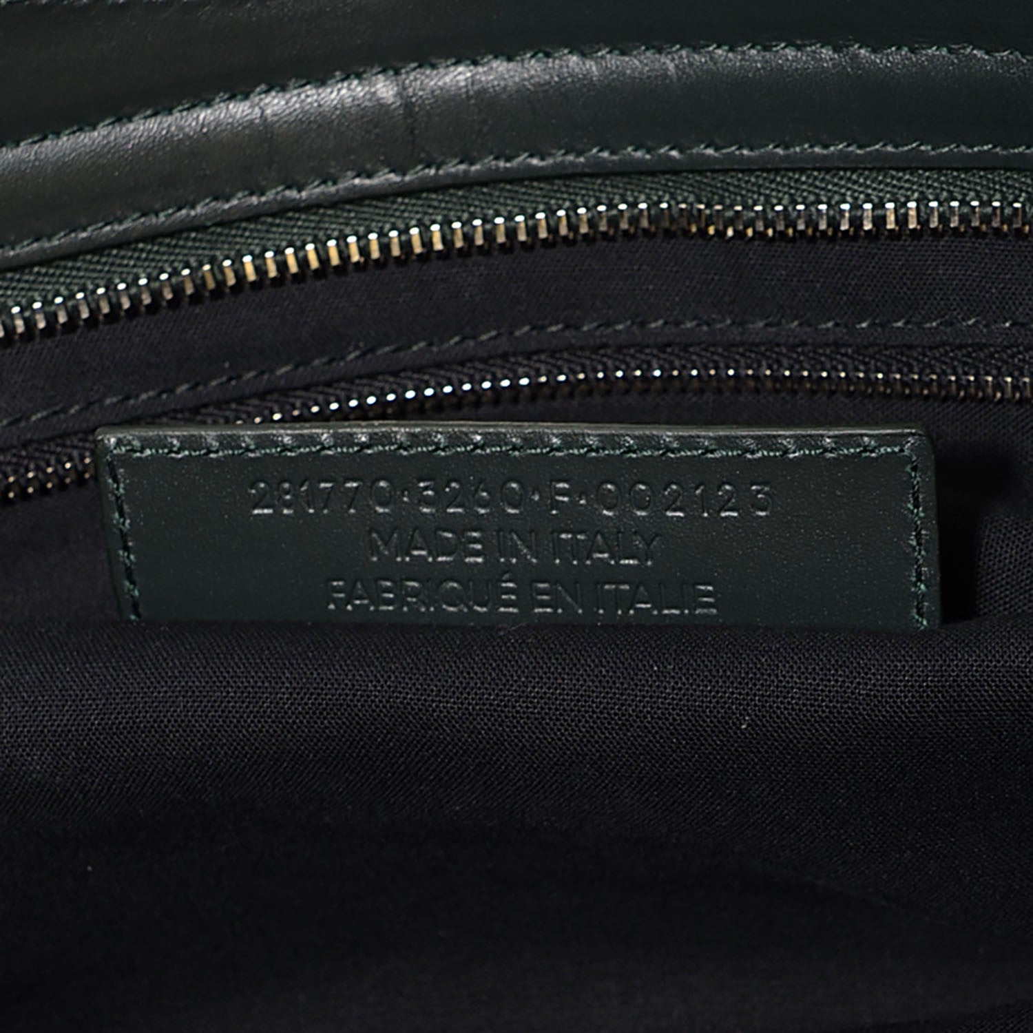 Balenciaga Smooth Calfskin Metallic Patent Giant 12 Silver Hardware City Vert Poker Fonce 11 of 14