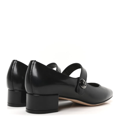 Christian Dior Brushed Calfskin Uniform 30mm Pumps 35.5 Black 5 of 10
