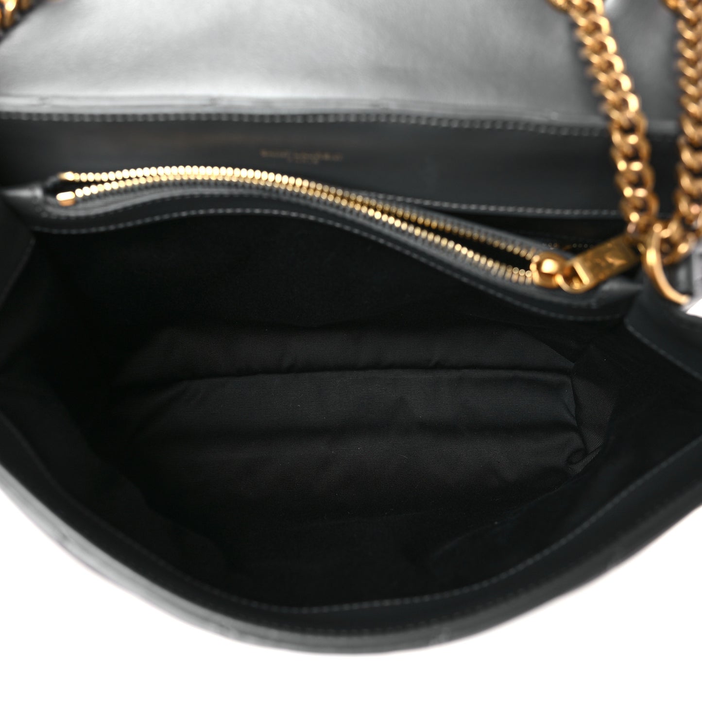 Calfskin Y Quilted Monogram Medium Loulou Chain Satchel Storm