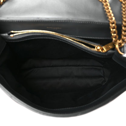 Saint Laurent Calfskin Y Quilted Monogram Medium Loulou Chain Satchel Storm 5 of 9